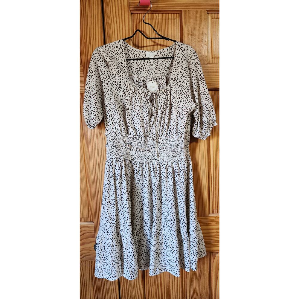 Micro Leopard print‎ dress
